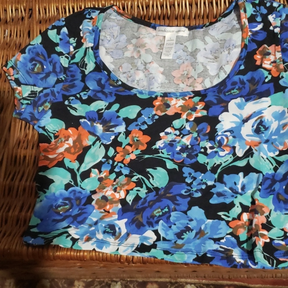 Floral crop top